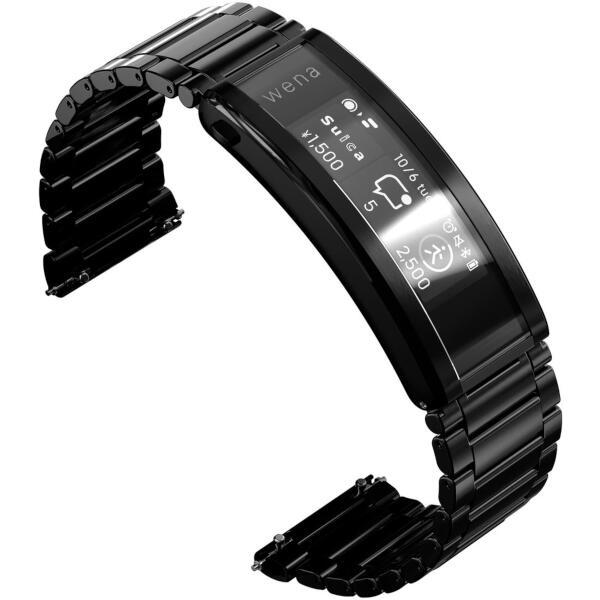 SONY ソニー スマートウォッチ wena 3 metal プレミアムブラック WNW-B21A-B 商品コード:4548736119710