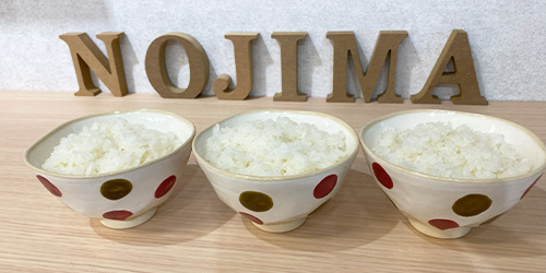 まずは白ご飯を炊き比べ!