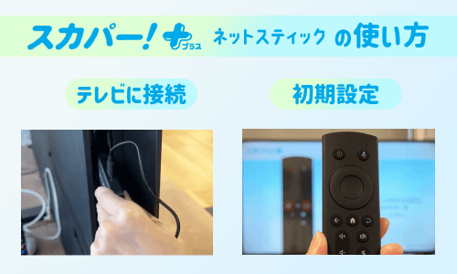 スカパー!+ネットスティックの使い方