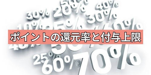 ポイントの還元率と付与上限