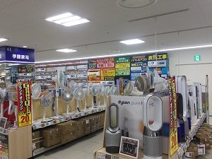 扇風機 コーナー